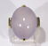 Lavender jadeite and 18k yellow gold ring - 2