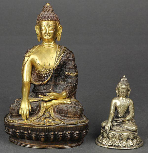 Two Himalayan Metal Buddha (1 of 4)