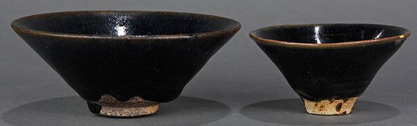 Chinese Oil Spot/Black Glaze Bowls (1 of 6)