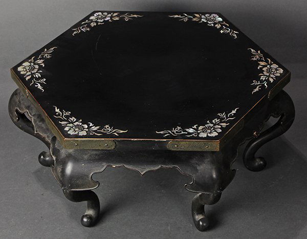 Korean Lacquered Tray Table (1 of 2)