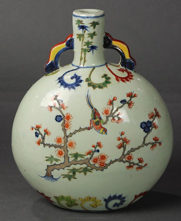 Chinese Doucai Moon Flask (1 of 5)