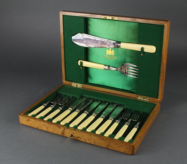 Mappin & Webb, Sheffield, England, silver-plate and (1 of 3)