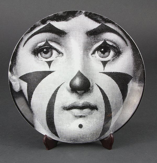 Fornasetti. 'Tema e Variazioni' porcelain plate # 122 (1 of 2)