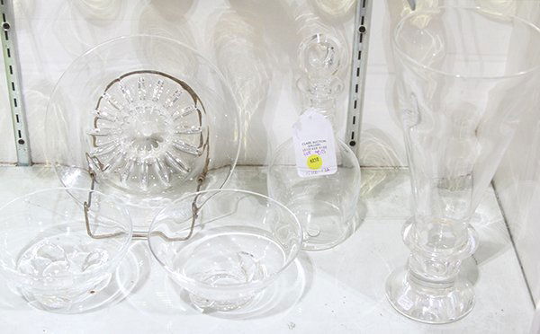 (lot of 5) Steuben crystal table articles (1 of 1)