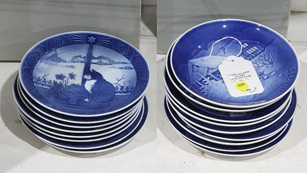 (lot of 17) Royal Copenhagen collector plates, (1 of 1)