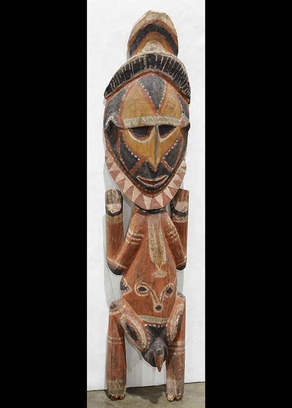 Sepik River style, Paupa New Guinea carved wood (1 of 2)