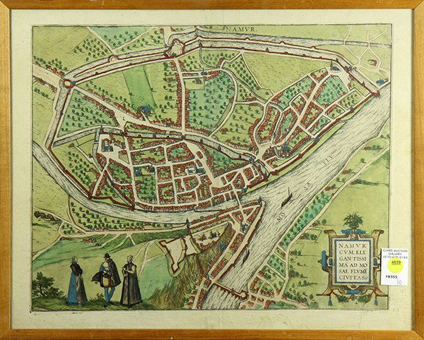 Antique Map, Namurcum (1 of 2)