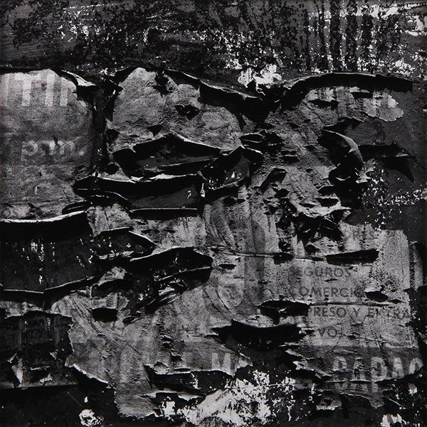 Photograph, Siskind: Aaron Siskind (American, 1903-1991), "Peru 280," 1977, gelatin silver print, signed in pen lower right, titled and dated lower left, image: 9.5"h x 9.5"w, sheet: 14"h x 11"w overall (with mat): 22"h x