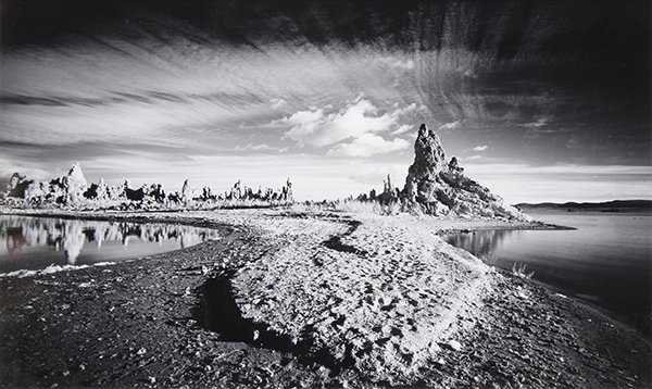 Photograph, Dawson: Robert Dawson (British, 1926-1997), "Mono Lake," 1988, gelatin silver print, sight: 7.75"h x 12.75"w, overall (with frame): 16.5"h x 20.5"w.