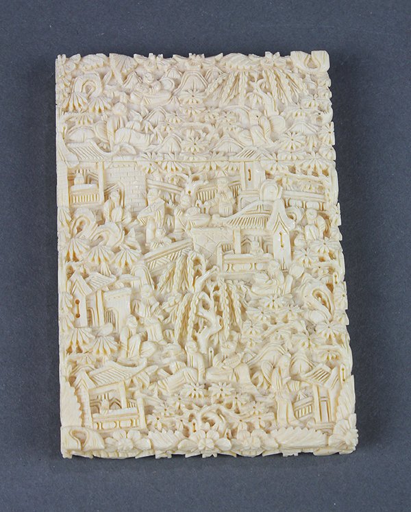 Chinese Carved Card Case (1 of 3)