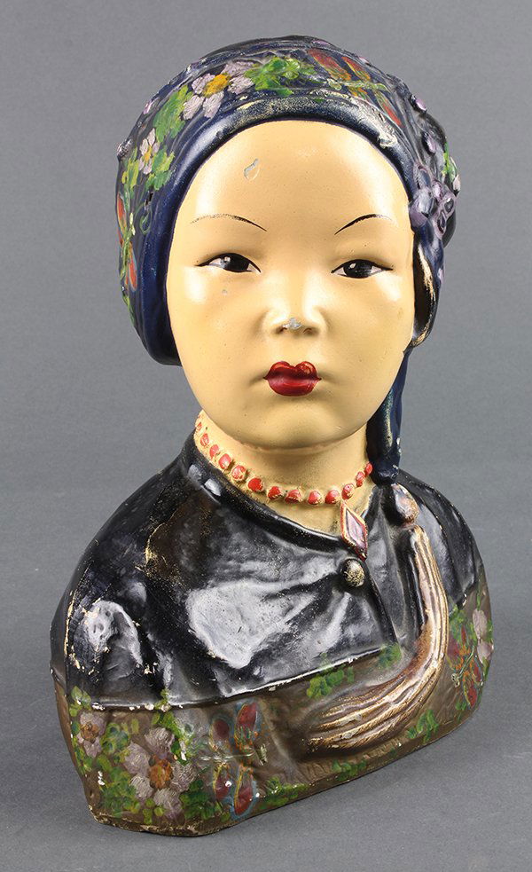Esther Hunt style figural bust of a Chinese beauty (1 of 4)