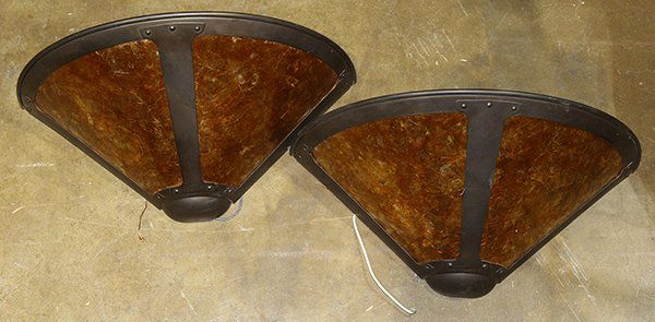 Arts and Crafts style wall sconces executed by Mica (1 of 1)