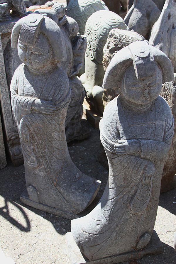 Two Chinese Stone Tang Beauties (1 of 3)