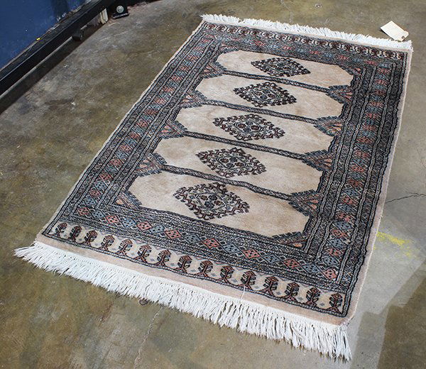 (lot of 2) Pakastani Bokhara carpets, 3'1" x 4'6" and (1 of 3)