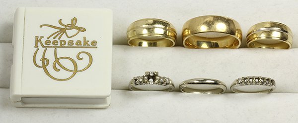 Collection of diamond and gold rings (1 of 2)
