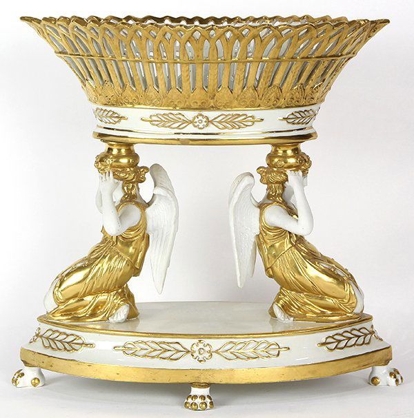 Continental porcelain and partial gilt figural (1 of 6)