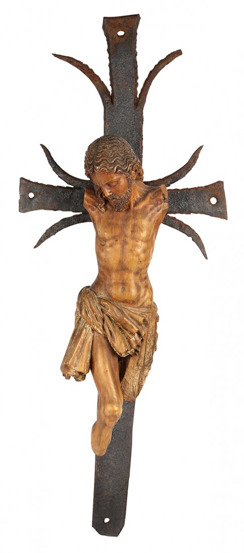 (Lot of 2) Spanish Colonial style carved wood (1 of 4)