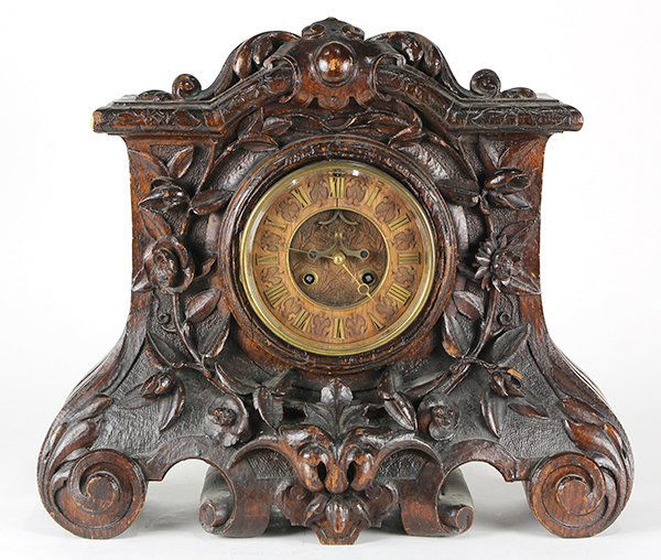 Swiss Black Forest mantle clock (1 of 7)