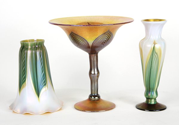 (Lot of 3) Lundberg Studios art glass group (1 of 6)