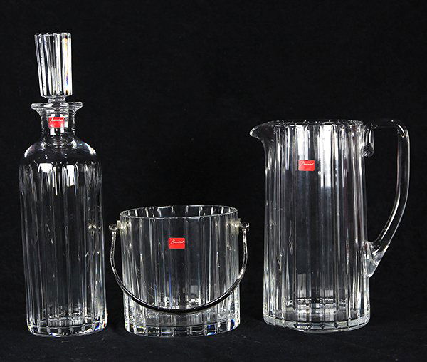 (lot of 3) Baccarat crystal group, consisting of a (1 of 3)