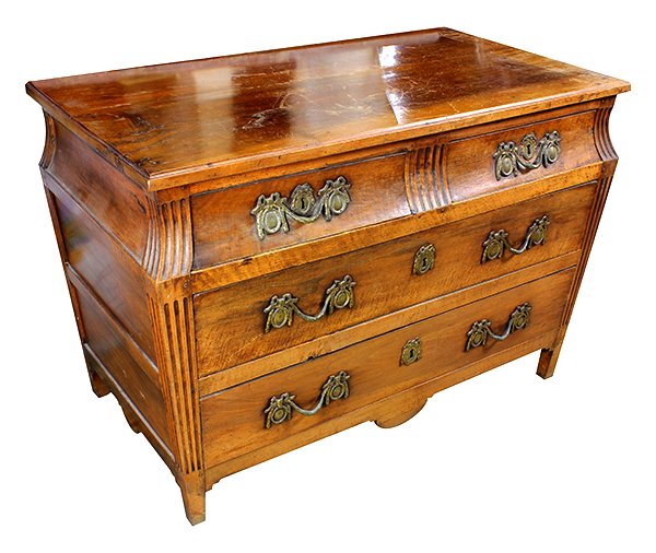 Continental Neoclassical walnut commode (1 of 5)