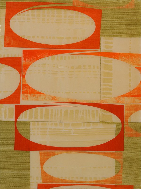 Painting, Rex Ray: Rex Ray (American, b. 1956), Geometric Abstraction, 2004, lacquered mixed media on board, signed and dated on artist label affixed verso, overall (unframed): 15.75"h x 11.75"w