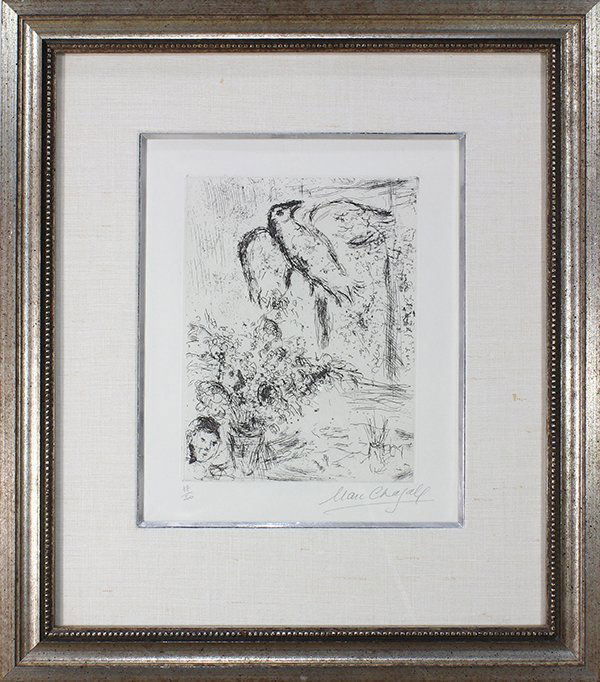 Print, Marc Chagall, Nature Morte au Grand Oiseau (1 of 3)