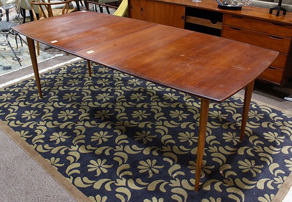 Hans Wegner style Danish Modern teak dining table, the (1 of 7)