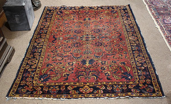 Persian Sarouk carpet, circa 1925, 6'5" x 5'2" (1 of 3)