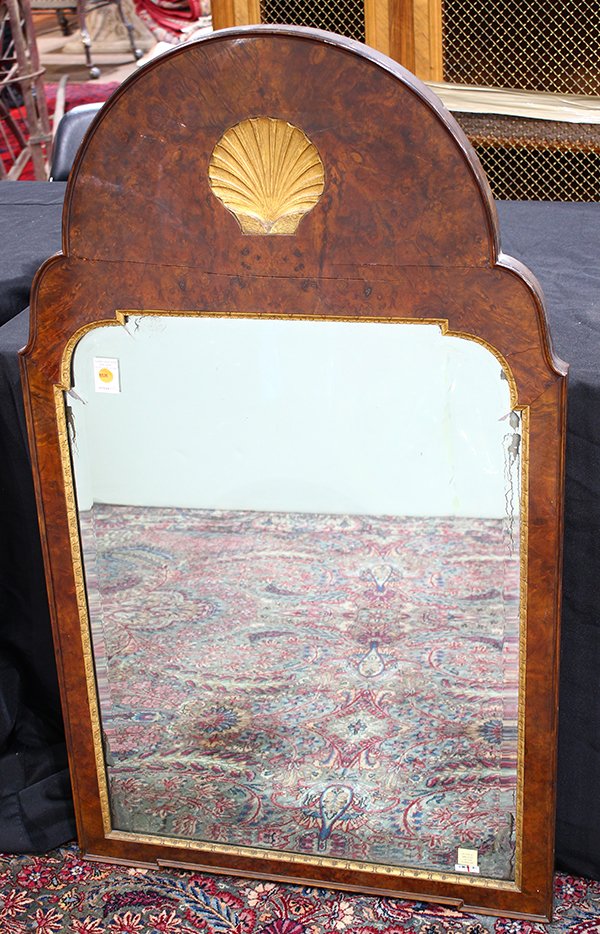 English Regency style partial gilt wall mirror, having (1 of 3)