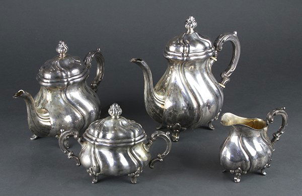 German sterling silver hot beverage set,49.49 troy oz. (1 of 6)