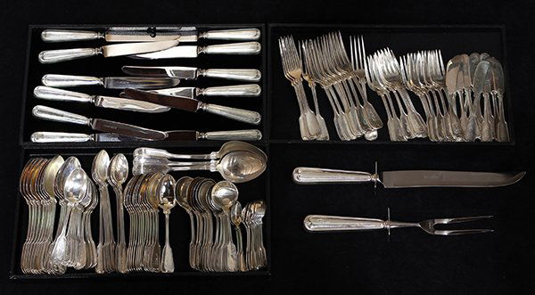 American sterling silver flatware service for twelve by (1 of 2)