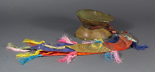 Sino-tibetan Double Skull Ritual Drum (1 of 7)