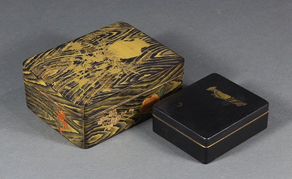 Japanese Zogan Metal Box, Lacquered Box (1 of 10)