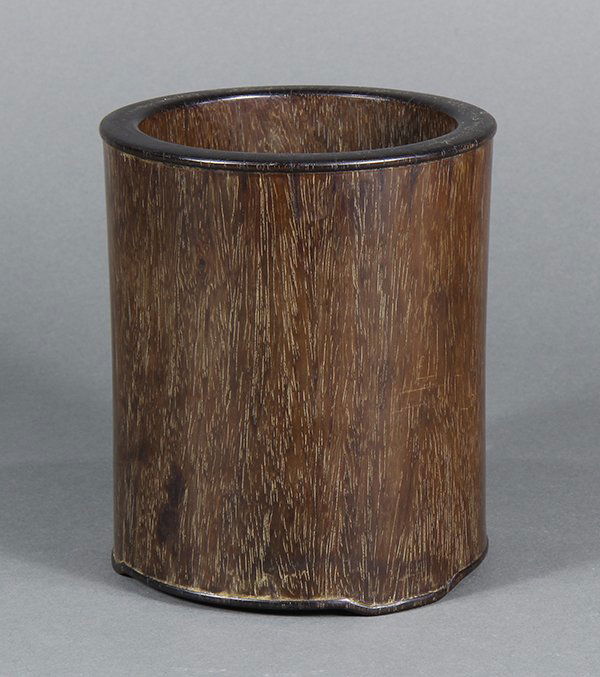 Chinese Wooden Brush Pot (1 of 6)