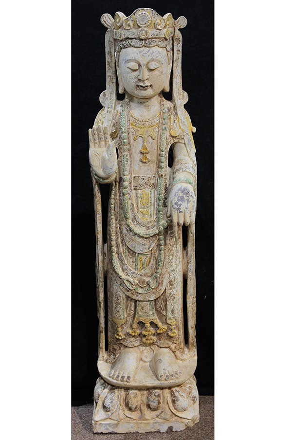 Chinese Large Stone Bodhisattva (1 of 3)