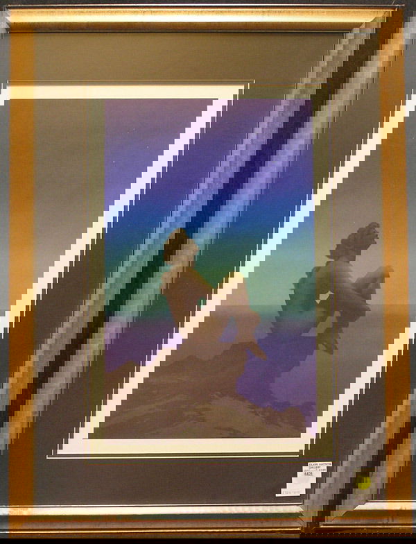 Print, Stars, after Maxfield Parrish: Framed offset print, Stars, after Maxfield Parrish