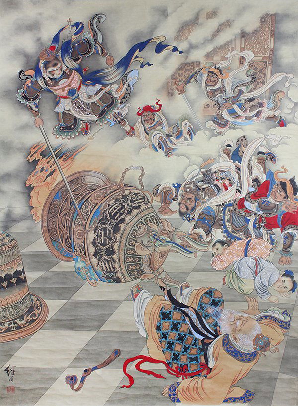 Chinese Scroll, Manner of Liu Jiyou (1 of 2)