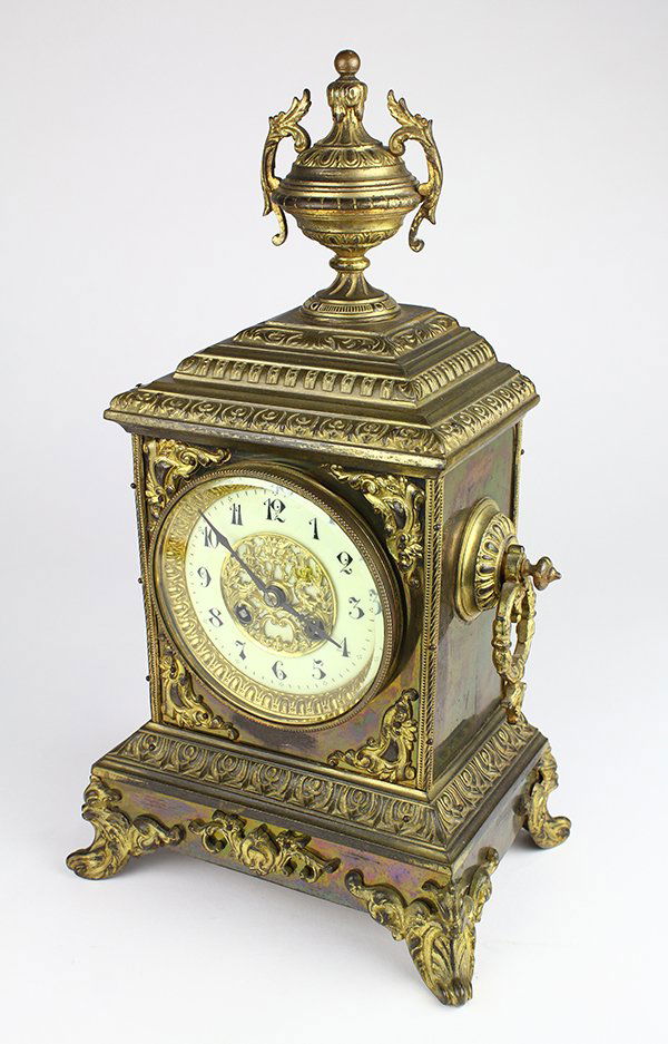 Japy Freres French brass mantle clock, 19th Century, (1 of 1)