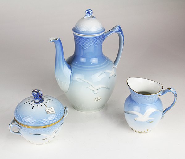 (lot of 3) Bing and Grondahl coffee service, 20th (1 of 1)