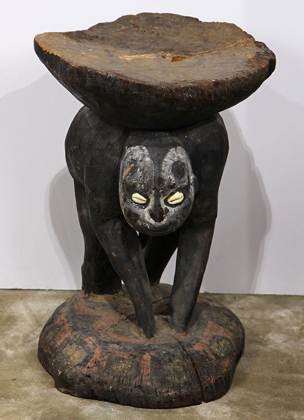 Sepik River style, Papua New Guinea carved figural (1 of 3)