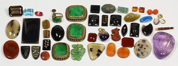 Collection of multi-stone, synthetic stone, imitation (1 of 3)