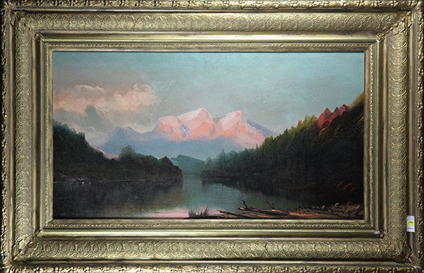 Painting, Sunset on Snow-capped Mountains (1 of 1)