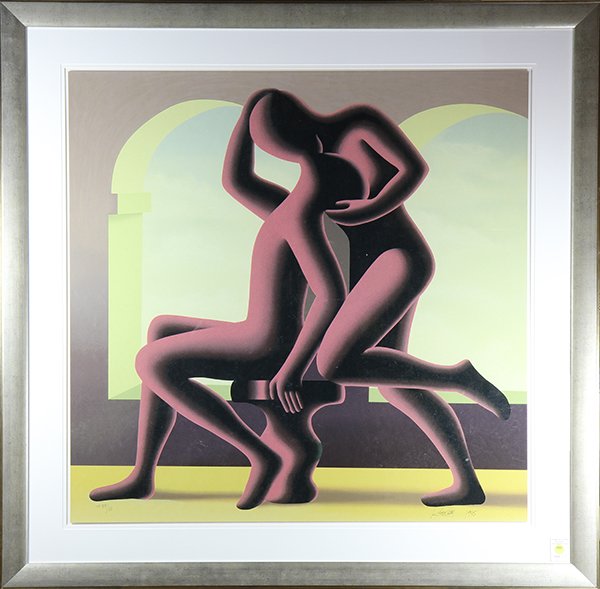 Print, Mark Kostabi, Golden Kiss (1 of 1)