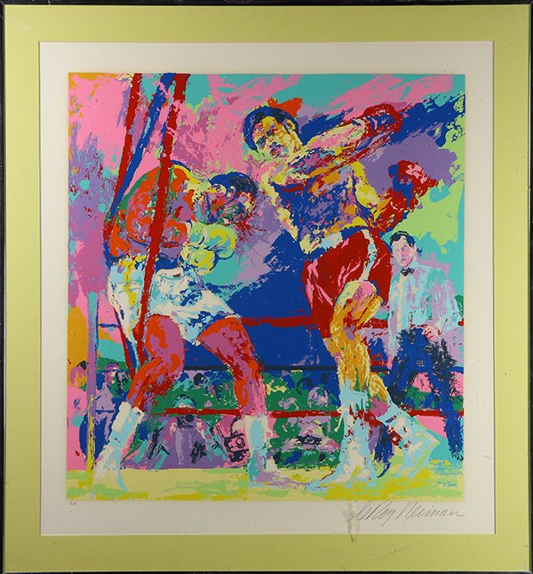 Print, LeRoy Neiman, Frazier vs. Foreman, Jamaica, 1974 (1 of 1)