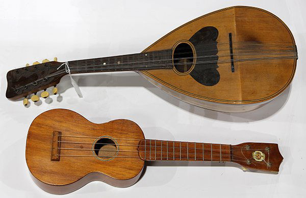 (lot of 2) George Washburn Mandolin, with four pairs of (1 of 2)
