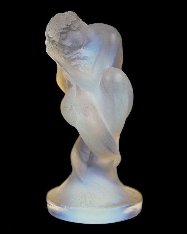 Rene Lalique opalescent glass "Sirene" car mascot, (1 of 6)