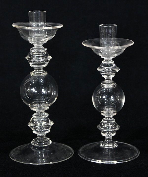 (lot of 2) Murano Archimede Seguso candlesticks (1 of 2)