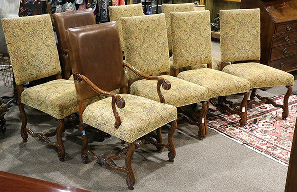 (lot of 8) Northen Italian Baroque style dining chairs (1 of 2)