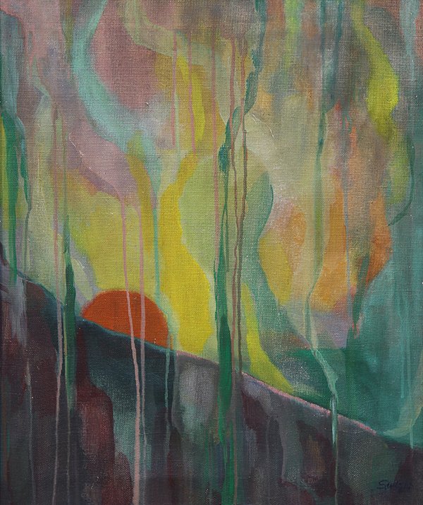 Painting, Attributed to Stanton MacDonald Wright (1 of 4)